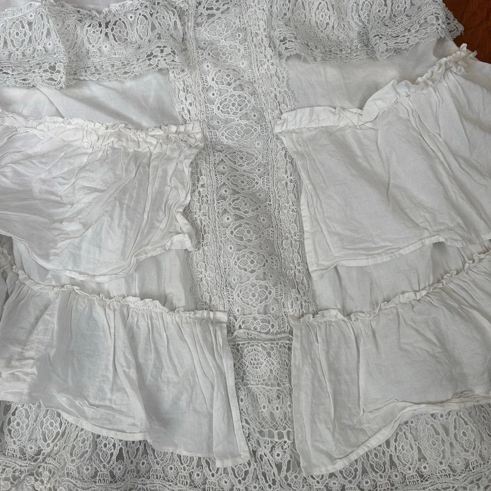 Urban Outfitter Tunic Halter Top Lace Large - Picture 2 of 7